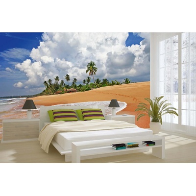 DIMEX ART Самозалепваща се флизелинова фототапета див плаж на шри ланка 375 x 250 см