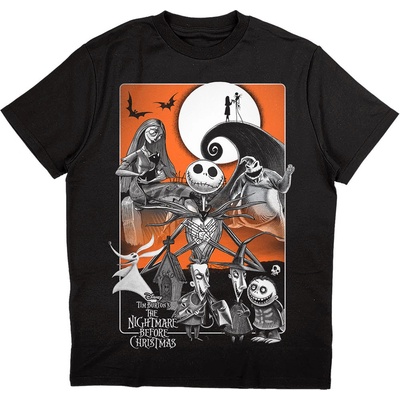 Disney tričko The Nightmare Before Christmas Orange Moon čierne