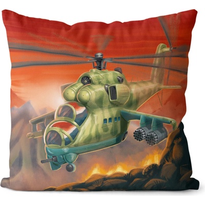 IMPAR Polštář Vrtulník Mi-24 (Velikost: 55 x 55 cm)