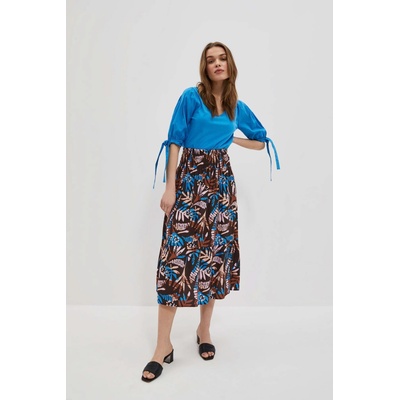 Moodo Синя и кафява дамска шарена пола Moodo Moodo | Kafyav | ЖЕНИ | XS