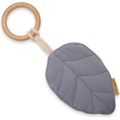 New Baby kousátko s listy pro děti Leaf grey