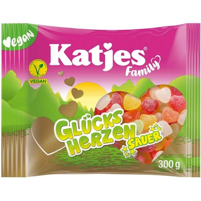 Katjes kyselá srdíčka 300 g