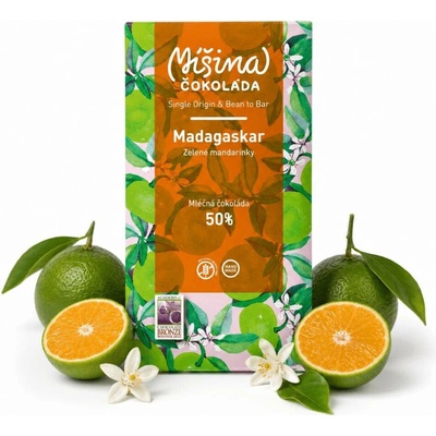 Míšina mléčná 50% se zelenými mandarinkami 50 g