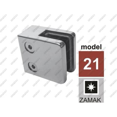 Úchyt skla ZAMAK, POLISH, 40x40x2/45x45mm