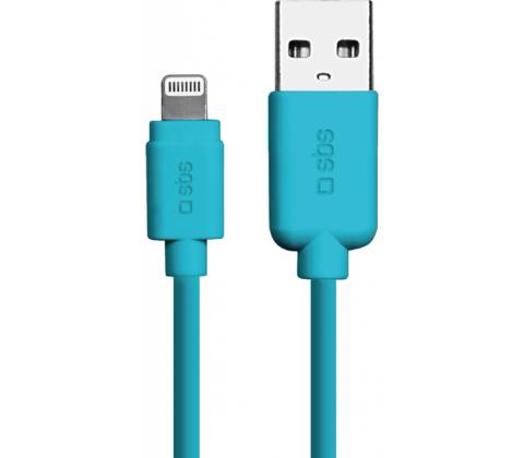 SBS TECABLEUSBIP5A USB/MFI Lightning, 1m, modrý