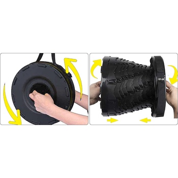 HomeLife Teleskopická stolička SMARTY, černá