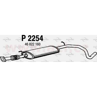 Střední tlumič výfuku FENNO/IMASAF ACI V P2254