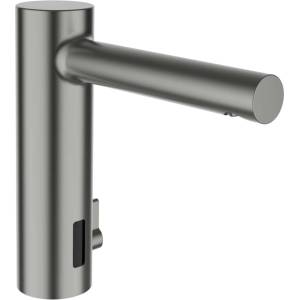 Laufen Twintronic - Електронна смесителна батерия за умивалник, със смесител, захранване от електрическата мрежа, матирана стомана HF707003423000 (HF707003423000)