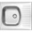 Deante 1-bowl sink Techno with short drainer 51 x 58cm steel (ZMU 3113)