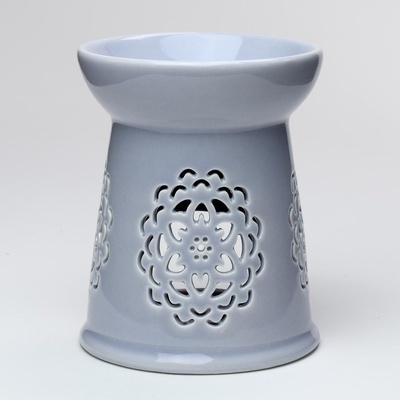 Aroma lampa Mandaly fialová porcelán 13 cm