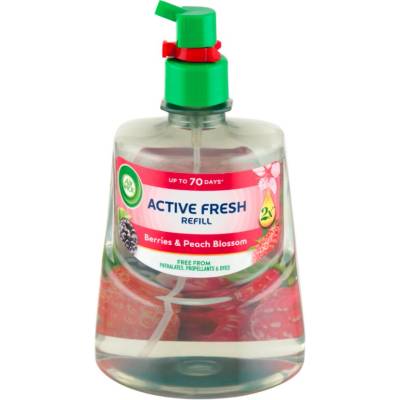 Air Wick Active Fresh Berries & Peach Blossom osviežovač vzduchu náhradná náplň 228 ml