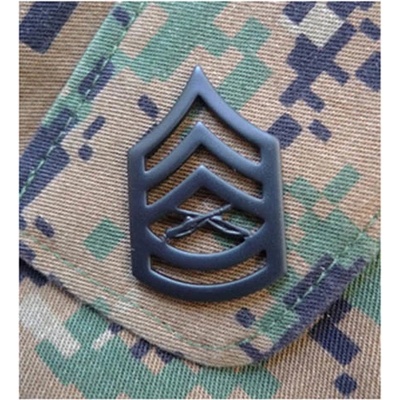 Armáda U.S. Odznak hodnostní USMC - GySgt. - ČERNÝ pár