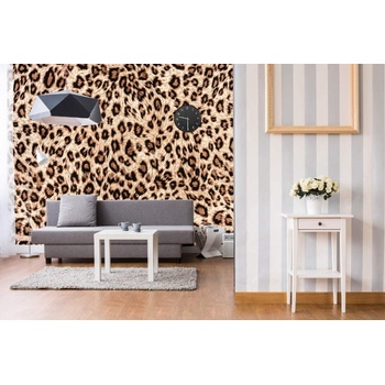 DIMEX ART Самозалепваща се флизелинова фототапета леопардова кожа 375 x 250 см