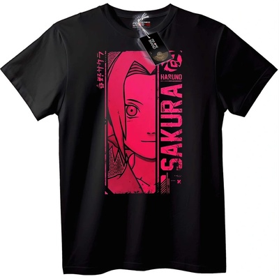 NOONEBRAND Тениска Sakura Haruno Anime - 2XL, White