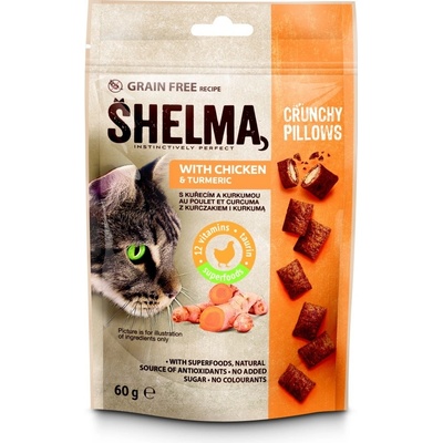 Shelma vankúšiky s kuracím a kurkumou 60 g