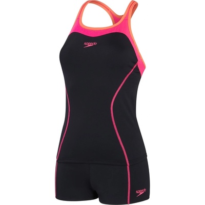 Speedo Бански костюм Speedo Women's One Piece Swimsuit - Black/Pink
