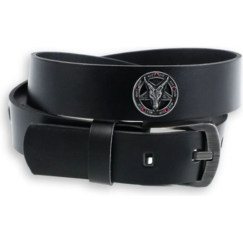 Image 1 of Leather & steel fashion Колан Бафомет - Черен - lsf2 32