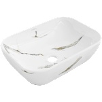 Mexen Rita плотно монтажна мивка 45 x 32 см, бял камък - 21084581 (21084581)