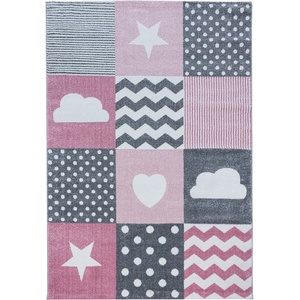 Ayyildiz Розово-сив детски килим 160x230 cm Kids - Ayyildiz Carpets (KIDS1602300620PINK)