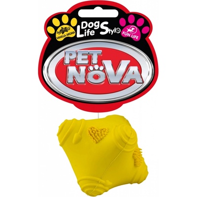 Pet Nova Bláznivý míček žlutý 5 cm