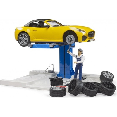Bruder 62112 Bworld Servisní centrum + Roadster