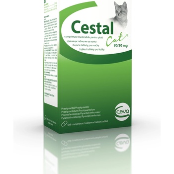 Cestal žuvacie tablety pre mačky 80 mg / 20 mg 48 tbl
