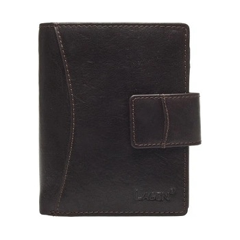 Lagen dámska kožená peňaženka 3808 T Dark Brown