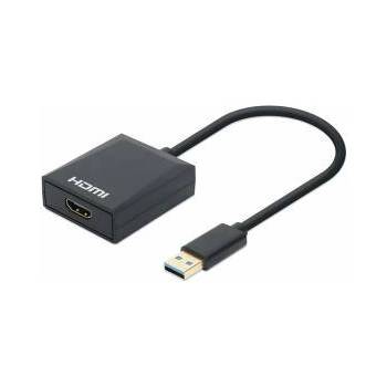 Manhattan Адаптер MANHATTAN 153690, USB 3.2 към HDMI, 1080p / 60Hz, 153690