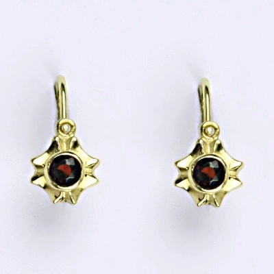 Čištín dětské zlaté s granátem žluté NK 1383