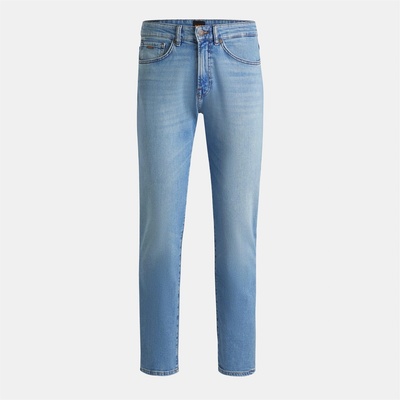 Boss Дънки Boss Men's Re. Maine BC Straight Denim Jeans with Iconic Logo Patch - Bright Blue
