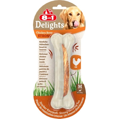 8in1 Delights Strong žvýkací kost M, 1 ks 100 g