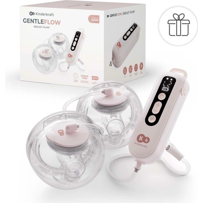 KINDERKRAFT Double Hands free Gentle Flow Pink