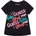 GUESS Черна тениска с многоцветни надписи за момиче Guess