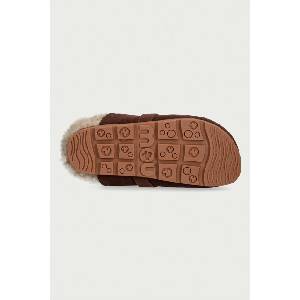 Mou пантофи дамски от велур Winter Bio Slide Logo (MU.FW431000A.BRPEP)