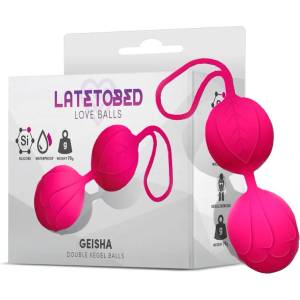 LATETOBED Geisha Double Kegel Balls Fuchsia 70g