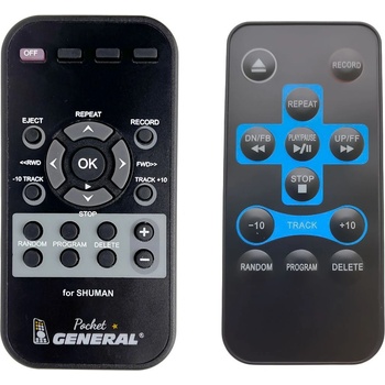 GENERAL Shuman mc250bt - дистанционно управление дубликат (mc250bt)