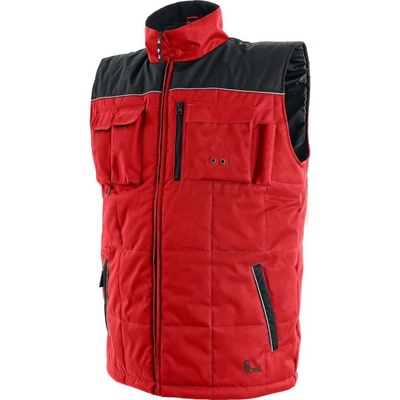 Canis CXS zateplená pracovní vesta SEATTLE Červená černá