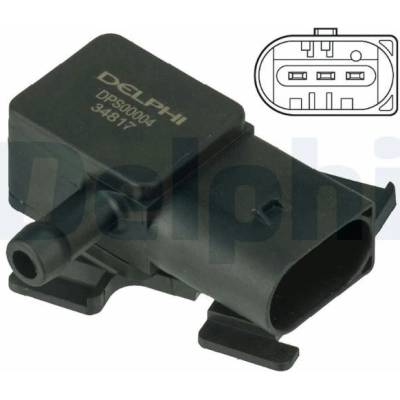 Senzor, tlak vyfuk.plynu DELPHI DPS00004