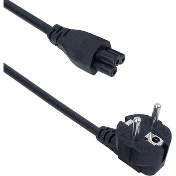 DeTech Захранващ кабел DeTech, За лаптоп, 1.5m, CEE 7/7 - IEC C5, High Quality - 18150 (18150)