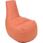 PUFRELAX Пуф, стол, 230л. , Sunlounger Evo - Orange, PU кожа, Пълнеж от полистиролни перли, 8115 (PUF-G-SEV-PU-OR) - topmall