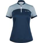 Vaude Дамска фланелка с къс ръкав за колоездене Vaude Women's Matoso Hzip T-Shirt Cycling jersey - Nordic Blue - размер 40 (EU) (156-3084-0113)