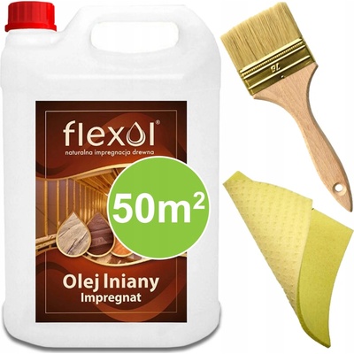 LNĚNÝ OLEJ PŘÍRODNÍ IMPREGNACE NA DŘEVO 5L Flexol – Zbozi.Blesk.cz