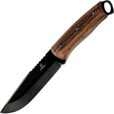 Beavercraft Uhlíková ocel Bushcraft nůž s ferroceriovou tyčinkou a koženým pouzdrem BSH4_F Dusk