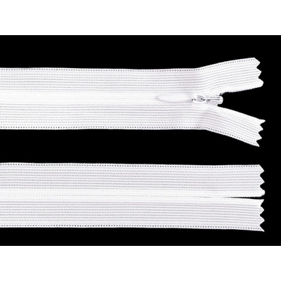Stoklasa Spirálový zip skrytý No 3 délka 65 cm dederon Balení: 1 ks, Varianta: 101 bílá 101 bílá