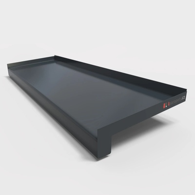 Venkovní parapet pozink s nosem 360x40 mm, antracit