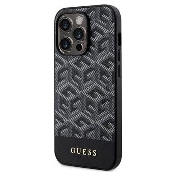 Pouzdro Guess PU G Cube MagSafe iPhone 14 Pro černé