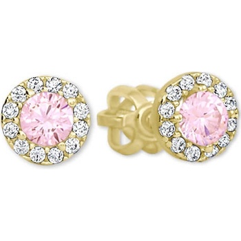 Soliter Zlaté kôstkové náušnice s kryštálmi 745 239 001 00806 0000400