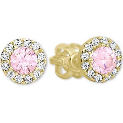 Soliter Zlaté kôstkové náušnice s kryštálmi 745 239 001 00806 0000400