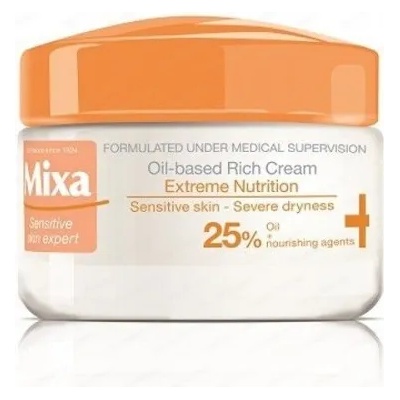 Mixa Extreme Nutrition Интензивно подхранващ крем за лице за чувствителна, суха и много суха кожа 50мл
