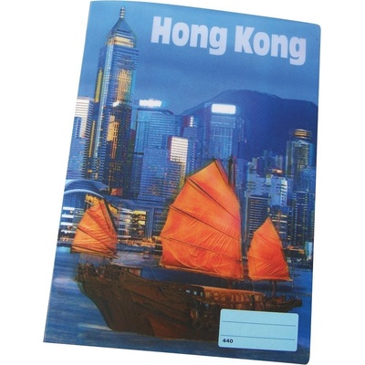 REAS PACK Školní sešit 440 s 3D motivem HONG KONG